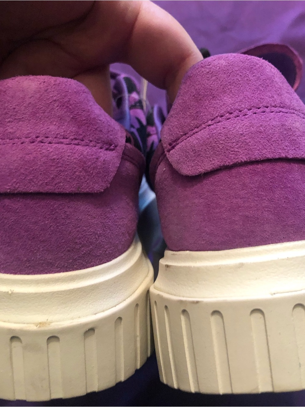 Adidas Hypersleek Platform Sneakers Purple and black houndstooth NWT W 10 - Picture 11 of 11